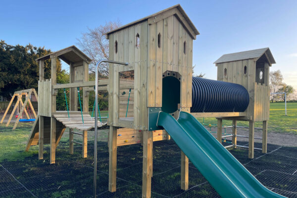 10. 16 April 2025 Play Equipment Axford Towers Fort different view